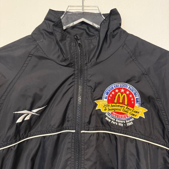 Reebok 2002 McDonald’s All American Basketball Windbreaker Jacket MSG Men’s M - Picture 2 of 12